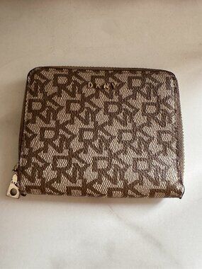 DKNY Bryant Monogram Zip-Around Wallet